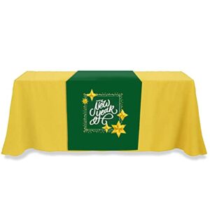 Custom Table Runner 36"x72"with Business Logo or Your Text Personalized Tablecloth Runners Customize with Logo for Birthday Wedding Anniversary Tradeshow Events