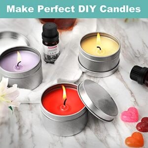 Haccah Complete Candle Making Kit,Candle Making Supplies,DIY Arts and Crafts Kits for Adults,Beginners,Kids Including Wax, Wicks, 6 Kinds of Scents,Dyes,Melting Pot,Candle tins