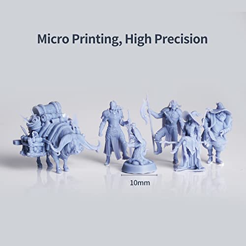 ANYCUBIC Tough Resin, 3D Printer Resin with High Precision and High Toughness, 365-405nm Fast Curing 3D Resin for 4K 8K LCD/DLP/SLA 3D Printing (Grey, 1kg)