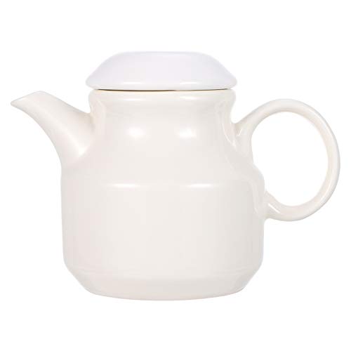 DOITOOL Creamer Pitcher Sauce Pitcher Ceramic Sauce Cups Gravy Pitcher Vinegar Pitcher Condiment Cups Kitchen Sauce Container Ceramic Milk Jug with Handle Lid Gravy Boat with Ladle and Saucer