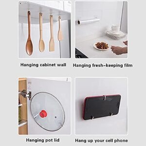 Shuangqi Wall Hook Clear Plastic Adhesive Stick 2.36inch Small Square Waterproof Hook for Shower Bathroom Kitchen Heavy Hanging 12pcs