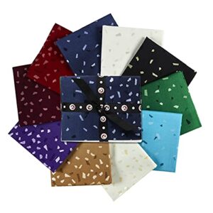 snippets ii pearlescent fat quarter bundle 10pcs