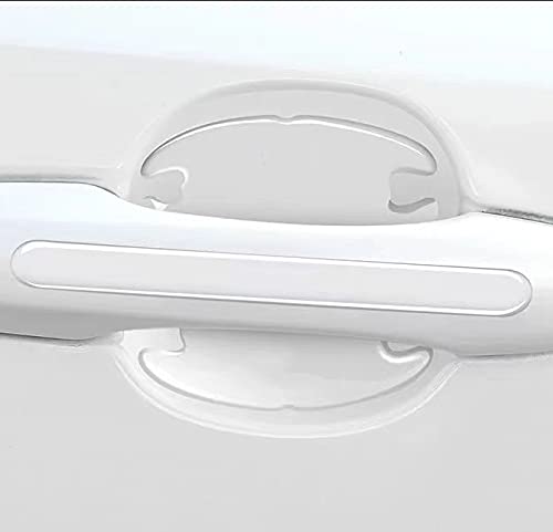 TMAOZ, Pack of 12 3D Transparent car Door Handle Reflective Stickers, car Door Handle ScratchResistant Protective Film, car Outdoor Safety Reflective Strip