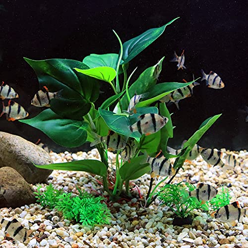 ALEGI Aquarium 10 inch Silk Plants for Betta Fish Tank, Underwater Aquatic Water Grass Decor