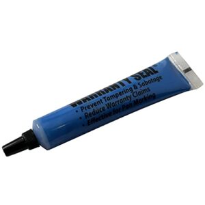 sherco-auto blue tamper proof cross check repair & maintenance warranty seal 1.8 oz squeeze tube paint marker - 1 tube