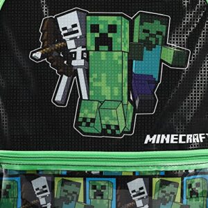 Minecraft 4-Piece Backpack Set with Folding Lunch Bag