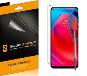 (6 pack) supershieldz designed for motorola moto g stylus 5g [not fit for 2022 model] screen protector, high definition clear shield (pet)