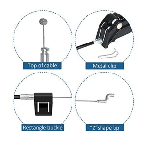 Recliner Replacement Parts with Pull Handle and Release Cable (2-Sets), Repair Recliner Mechanism Parts Compatible with Most Furniture of Recliner Sofa Couch Chair