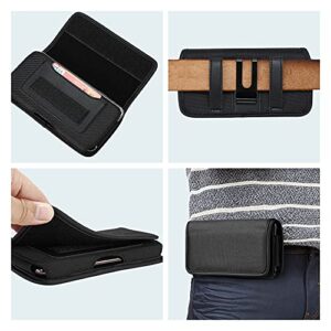 FZXSOGY Universal Horizontal Cell Phone Holster Case with Belt Clip for Mobile Phone - XXL