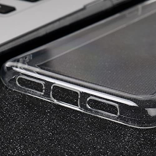 Ytaland for Blackview A80 / Blackview A80S Case, with 2 x Tempered Glass Screen Protector. (3 in 1) Crystal Clear Silicone Shockproof TPU Bumper Protective Phone Case Cover