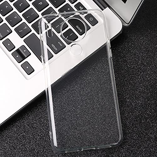 Ytaland for Blackview A80 / Blackview A80S Case, with 2 x Tempered Glass Screen Protector. (3 in 1) Crystal Clear Silicone Shockproof TPU Bumper Protective Phone Case Cover