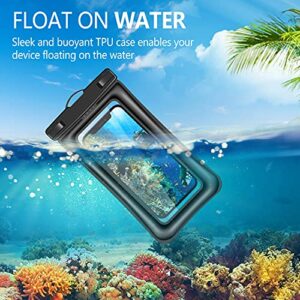 v-Golvin Floating Universal Waterproof Phone Pouch, IPX8 Cellphone Dry Bag Waterproof Case for iPhone 13 12 11 Pro Max SE 2020 XS Max XR X 8 7 6s Plus S10 S9 S20 S21 Note 20/10 Up to 7 inches -2 Pack