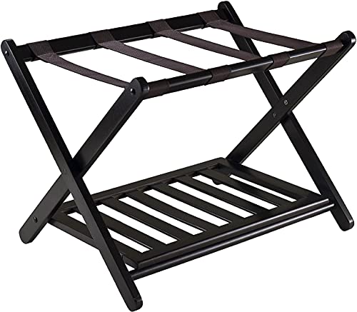 Winsome 92436 Luggage Rack with Shelf New Version