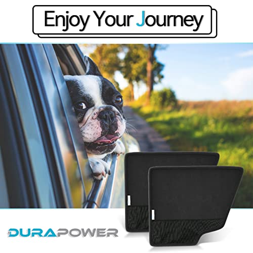 Durapower Dog Car Door Protector丨2 Pack Anti Pet Scratching Waterproof Vehicle Door Covers Guard Truck Interior Panel Safe SUV Universal 600D Black