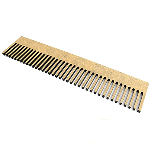 LQ Industrial Aquarium Filter Comb 22.7 x 5 cm Black Acrylic Aquarium Overflow Comb Fish Tank Flow Weir Comb for Avoid Fish Overflow