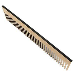 LQ Industrial Aquarium Filter Comb 22.7 x 5 cm Black Acrylic Aquarium Overflow Comb Fish Tank Flow Weir Comb for Avoid Fish Overflow