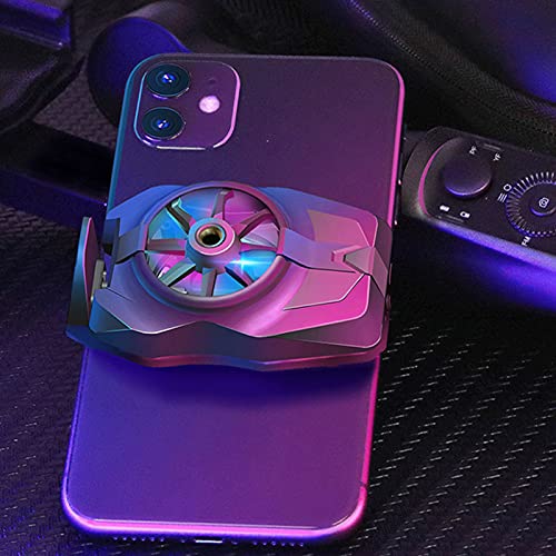 Universal Phone Cooler, Portable Quick Cooling CellPhone Radiator Gaming Cooler Fan for android devices Silver Plug-in