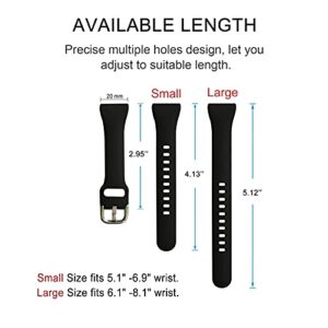 EnoYoo 10 Pack Bands Compatible with Samsung Galaxy Watch 4 40mm 44mm, Galaxy Watch 4 Classic 42mm 46mm, Galaxy Watch 5, Galaxy Watch 5 Pro, Galaxy Watch Active 2, 20mm Adjustable Silicone Sport Strap for Women Men, Small