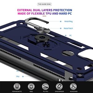 Moto G Stylus 5G Case, Motorola G Stylus 5G Case with [2 Pack] Tempered Glass Screen Protector, LeYi [Military Grade] Protective Phone Case Cover with Kickstand Ring for Motorola G Stylus 5G, Blue