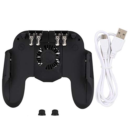 Hilitand Smartphone Gamepad with Cooling Fan Design,Back Style Shoot Smartphone Gamepad,Mechanical keystroke Feel,Suitable for Phones Under 6.5inch