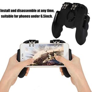 Hilitand Smartphone Gamepad with Cooling Fan Design,Back Style Shoot Smartphone Gamepad,Mechanical keystroke Feel,Suitable for Phones Under 6.5inch