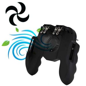 Hilitand Smartphone Gamepad with Cooling Fan Design,Back Style Shoot Smartphone Gamepad,Mechanical keystroke Feel,Suitable for Phones Under 6.5inch