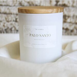 My Lumina Palo Santo Candle - Healing Candle Natural Soy Wax Candle for Aromatherapy