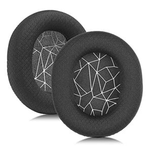 molgria ear pads cushion for arctis 7, replacement fabric earpads compatible with steel series arctis 3 5 7p arctis 9 arctis 1 arctis pro prime pc ps3 ps4 ps5 gaming headset (white texture lining)