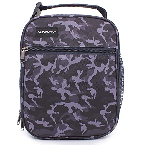 Slynnar Lunch bag Freezable Lunch Box, Camo Blue