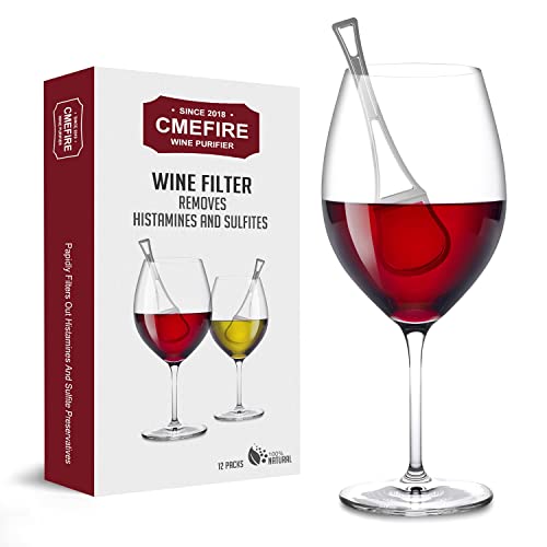 Wine Filter,Removes Histamine and Sulfites,Stop it Wine Allergies,Purifies Wine without Compromising Taste and Purity-The Most Special Gift for Mother's Day(Pack of 8)