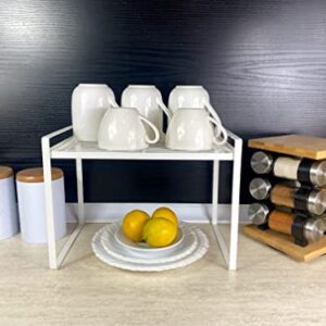 Better House Stackable Shelves: The Ideal Countertop Organizer for Your Closets, Cabinets, Pantries and Cupboards (White, 13 x 8.25 x 9.5 in)