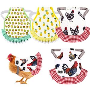 jiteyou chicken saddles, 4 pcs hens saddles for hen apron for poultry protector feather fixer supplies