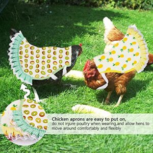 JITEYOU Chicken Saddles, 4 PCS Hens Saddles for Hen Apron for Poultry Protector Feather Fixer Supplies