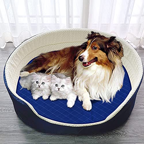 Reusable Pee Pads for Dogs 36", Washable Round Whelping Pads, Puppy Training Pads with Non-Slip Back for Playpen/Crate, Dog Housebreaking Absorption Pad