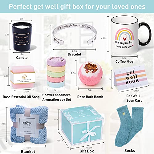 Get Well Soon Gifts for Women Care Package for Women Get Well Gifts Baskets Feel Better Soon Gifts Sympathy Gifts Thinking of You Birthday Gifts for Women