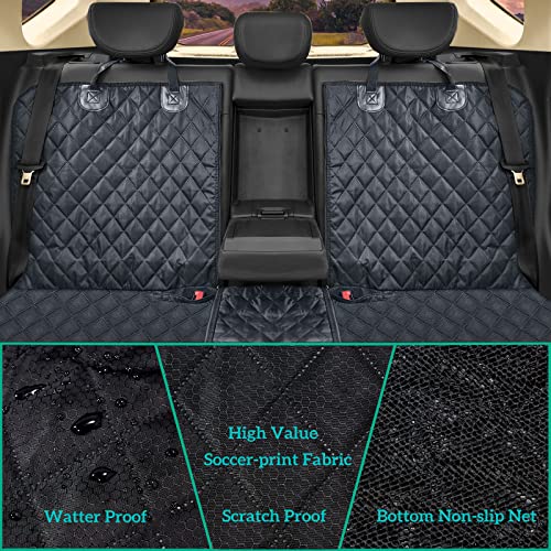 ANOSOSPECIAL Dog Car Seat Cover for Back Seat Cover for Kids,Non Stick Fur Rear Seat Protector for Pet,Nonslip Waterproof Durable Universal Fit Interior Backseat Covers for Auto Van SUV