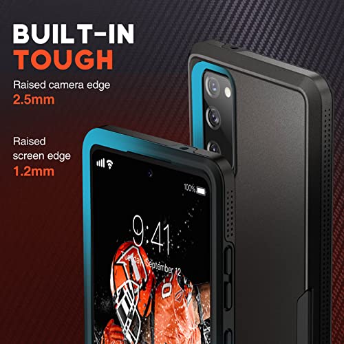 NTG 【𝟮𝟬𝟮𝟮 𝗡𝗲𝘄】 Shockproof Designed for Samsung S20 FE 5G Case, Heavy-Duty Tough Rugged Lightweight Slim Protective Case for Samsung Galaxy S20 FE,Black