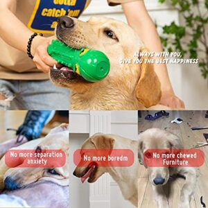 Nakanon Squeaky Dog Toys for Aggressive Chewers, Durable Interactive Dog Chew Toy for Large/Medium Breed, Indestructible Tough Puppy Toys Dogs-Teeth Cleaning Chews, Milk Flavor