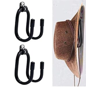 pmsanzay cowboy hat rack hat holder hat organizer hat display hat hooks hat storage hat wall mount - easy to install - screws included - easily adjustable - fit any hat - 2 pack