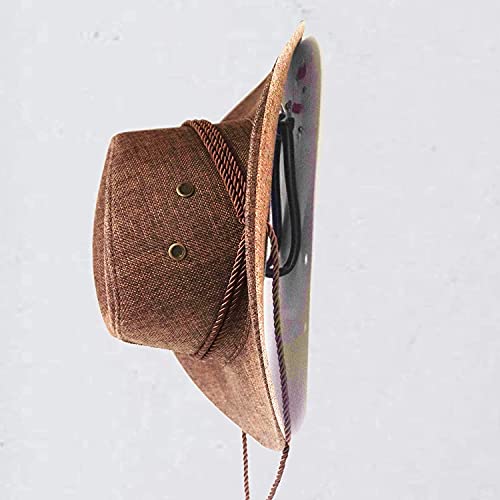 Pmsanzay Cowboy Hat Rack Hat Holder Hat Organizer Hat Display Hat Hooks Hat storage Hat Wall Mount - Easy to Install - Screws Included - Easily Adjustable - Fit Any Hat - 2 Pack