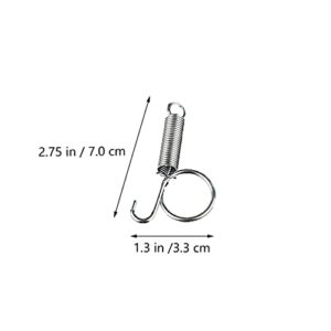 Hemobllo 10PCS Metal Finger Spring Latch Hook for Fixing Pet Cage Door for Wire Rabbit Cages Doors Bunnies Rodents Hamsters Squirrels Birds