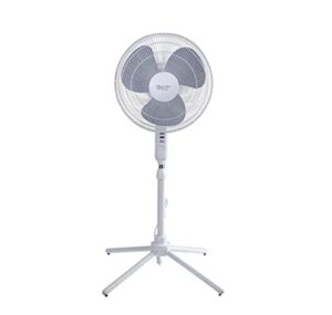 at homes floor oscillating fan with adjustable height 41" to 47-3/8" oscillating pedestal fan (me)