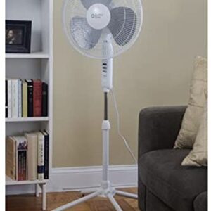 At homes Floor Oscillating Fan With Adjustable Height 41" to 47-3/8" Oscillating Pedestal Fan (me)