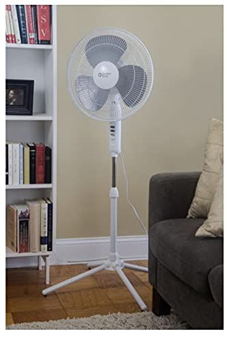 At homes Floor Oscillating Fan With Adjustable Height 41" to 47-3/8" Oscillating Pedestal Fan (me)