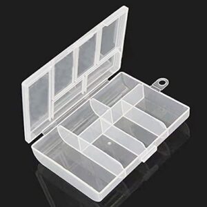 tsuenwan 6 grids plastic organizer box storage container jewelry box for beads art diy crafts jewelry fishing tackles