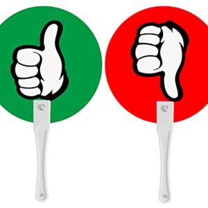 Thumbs Up/Thumbs Down Paddles 24 Packs for Classroom Voting, Teacher Classroom Event Supplies and Teacher Student Interaction Signs