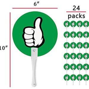 Thumbs Up/Thumbs Down Paddles 24 Packs for Classroom Voting, Teacher Classroom Event Supplies and Teacher Student Interaction Signs