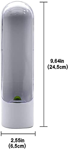 YXYYW Herb Saver Best Keeper for Freshest Produce, Lasting Refrigerator Herb Keeper, Containers, Clear Herb Savor Pod, Herb Storage Container for Cilantro Mint Asparagus (2PCS)