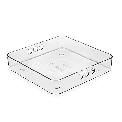 Yumbox Chop Chop Clear Square Serving Tray - Coordinate with Yumbox Chop Chop Food Prep Collection