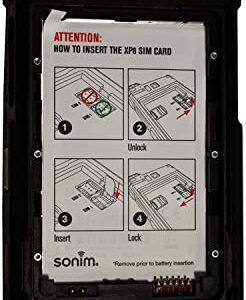 Sonim XP8 XP8800 Single-SIM 64GB IP68/IP69 (GSM, No CDMA) Locked to Sprint Only 4G-5G LTE- Rugged Smartphone (Black) – (Renewed)